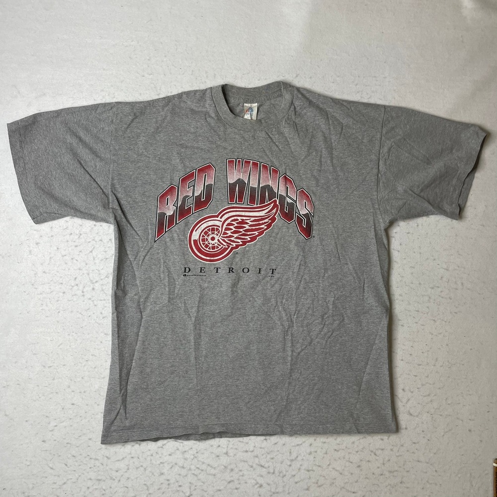 Bulletin Athletic Detroit Red Wings‎ T-Shirt Mens XL Vintage NHL Single Stitch
